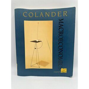 Macroeconomics David C. Colander 2001 Paperback Fourth Edition Economics